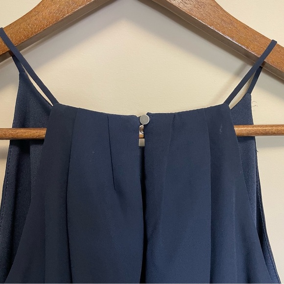Maurices Navy Blue Pleated Halter Dress Women’s Small - Picture 4 of 9